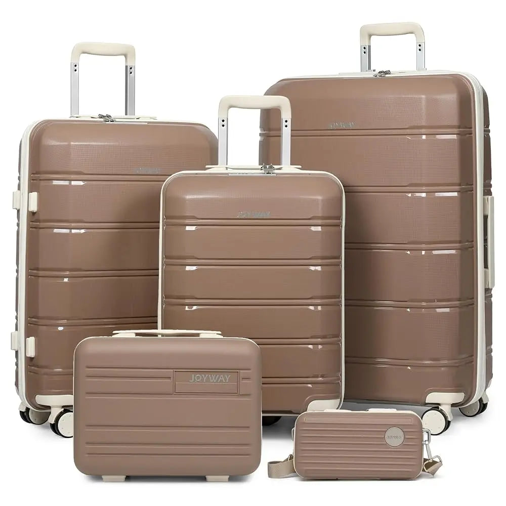 Set de Valises Joyway – Lot 3 ou 5 Pièces, Roulettes Spinner 360°, Serrure TSA