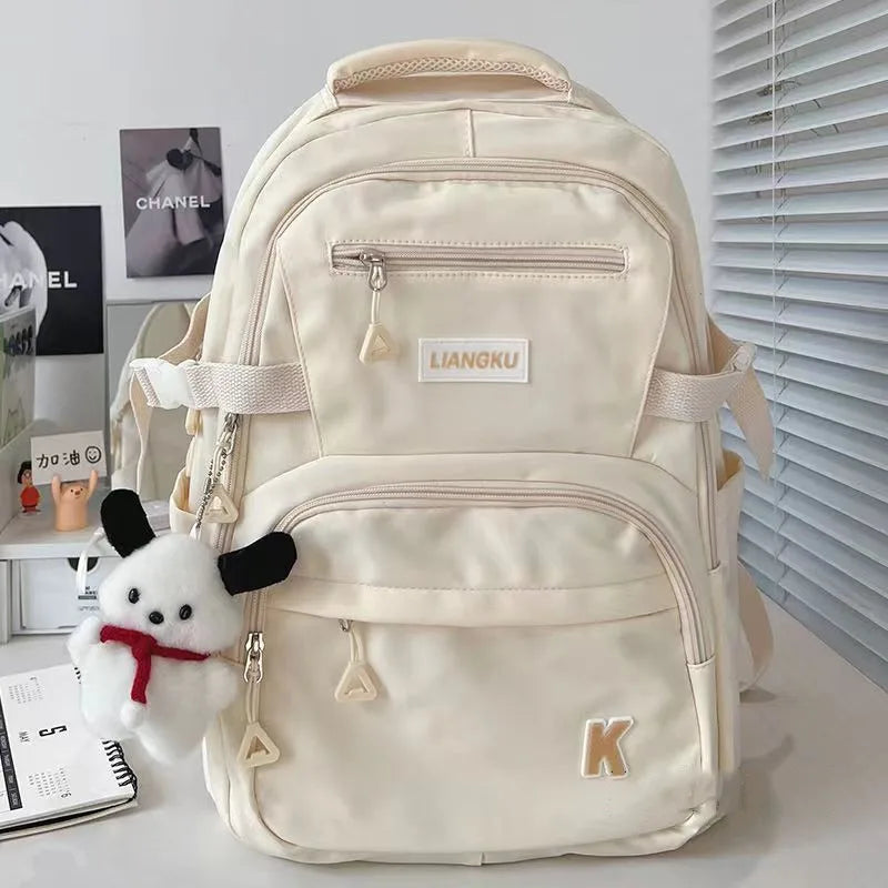 Sac à Dos Grande Capacité – Poche Laptop, Style Instagram, Lycée & Fac, 3 Coloris