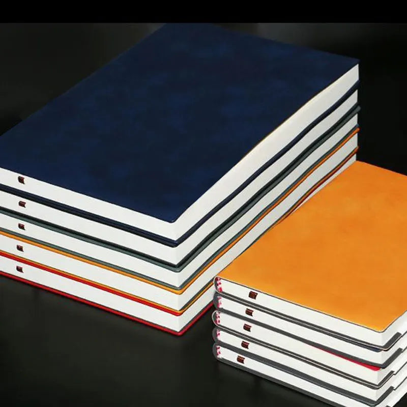 Carnet en Cuir Souple Ligné – Format A5 ou A6, 160 ou 240 Pages – 10 Coloris