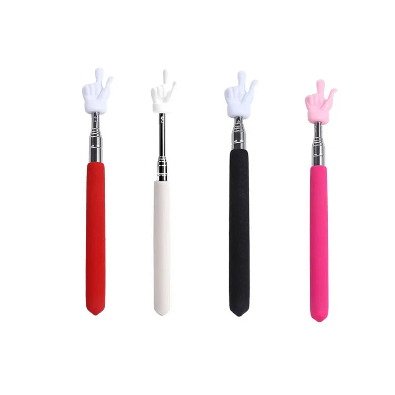 Baguette Télescopique Enseignant – Pointeur Tableau Blanc & TBI, 55 cm, Acier Inox, 8 Coloris ou Lot de 4