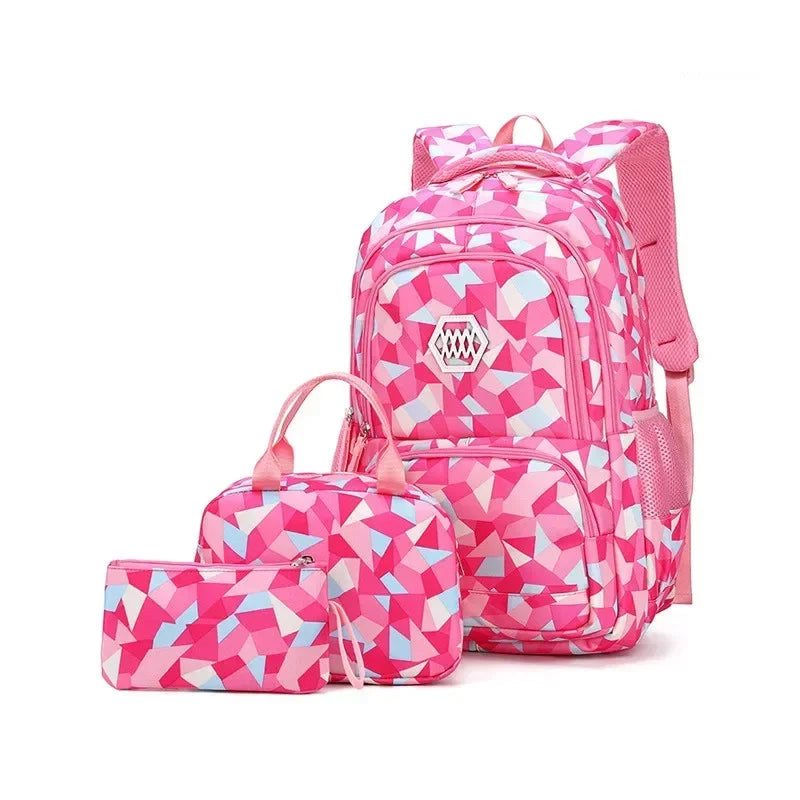 Cartable Scolaire Grande Capacité – Nylon, Taille S & L, 5 Coloris, Ado Fille & Garçon