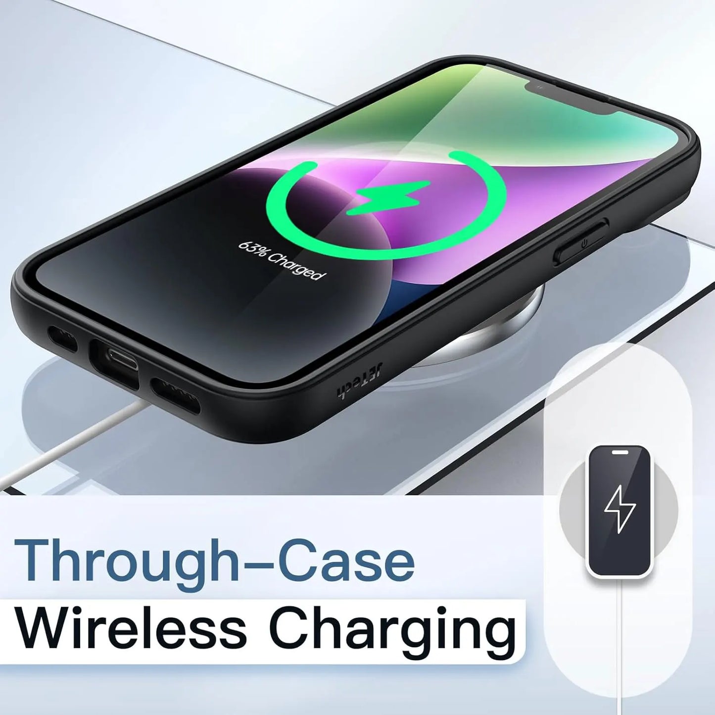 Coque Transparente Antichoc Colorée pour iPhone – Bumper Silicone, Compatible iPhone 11 à 16 Pro Max, 6 Couleurs