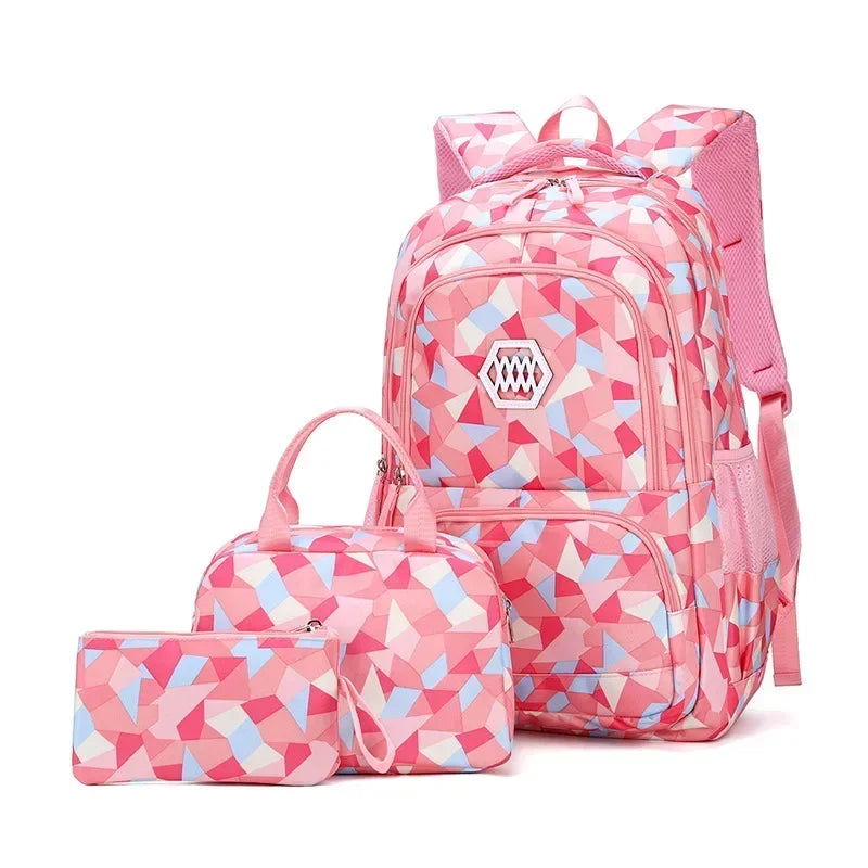 Cartable Scolaire Grande Capacité – Nylon, Taille S & L, 5 Coloris, Ado Fille & Garçon
