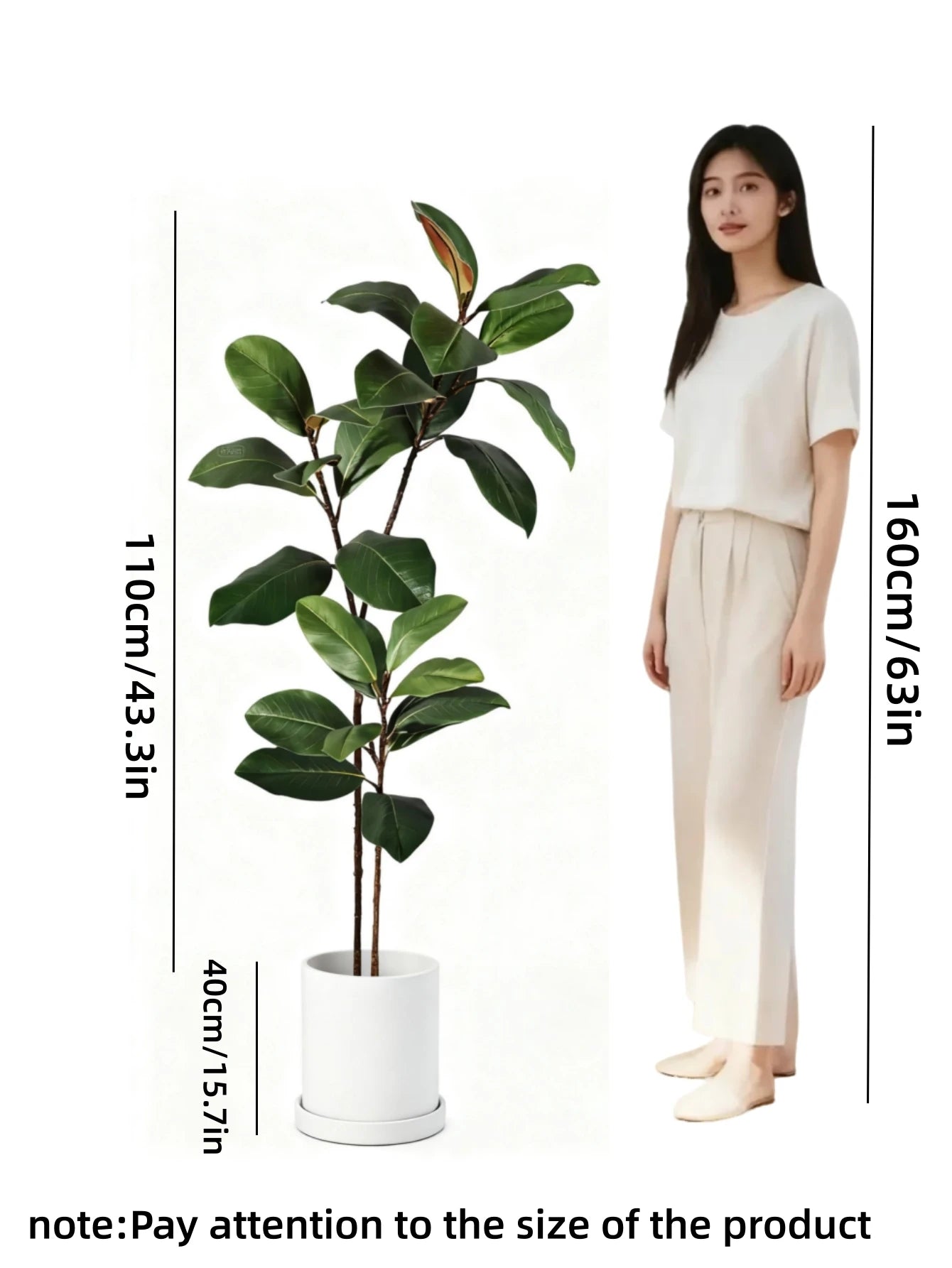 Arbre Artificiel Magnolia Tropical – Branche Décorative Intérieur / Extérieur