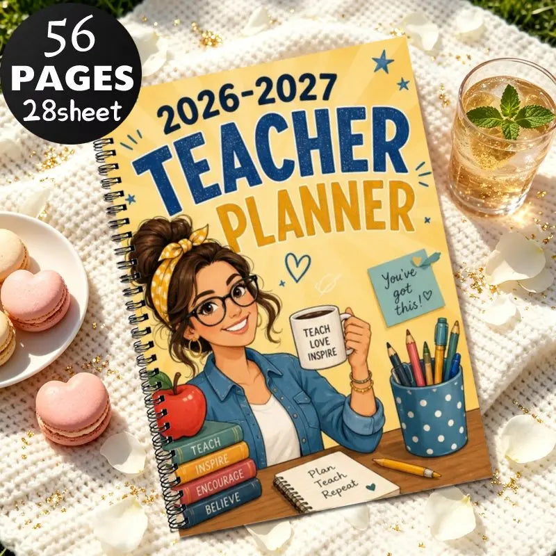 Planificateur Enseignant A5 2026-2027 – Cahier de Leçons & Carnet de Notes