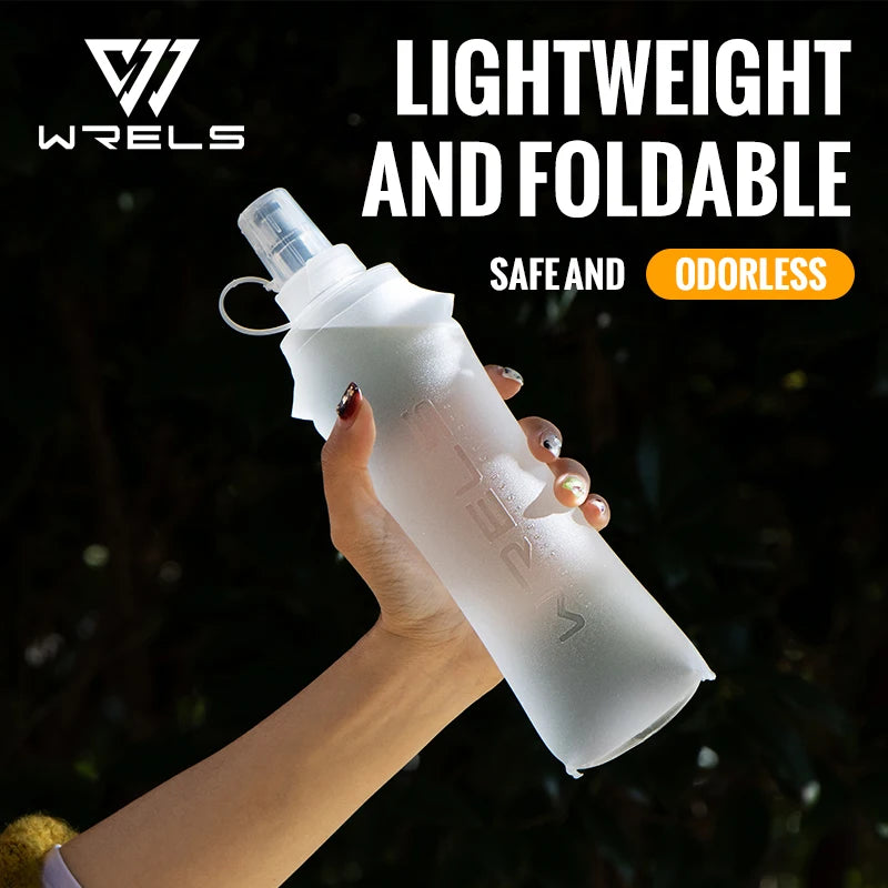 Gourde Souple Pliable WRELS – TPU Sans BPA, Sport Running Camping, 150/250/500ml