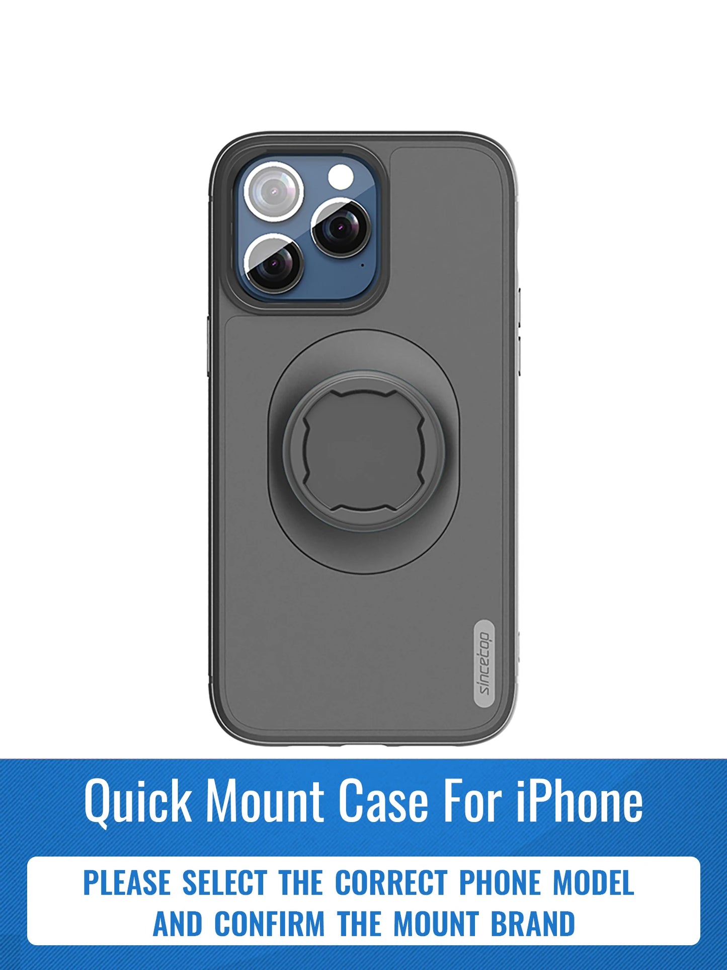 Coque Antichoc iPhone + Support Moto, Vélo & Voiture – Compatible iPhone 7 à 17 Pro Max, Fixation Verrouillable