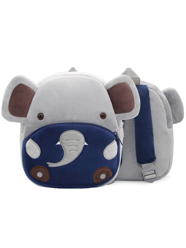 Mini Sac à Dos Éléphant en Peluche – Mixte, Idéal Maternelle & Crèche