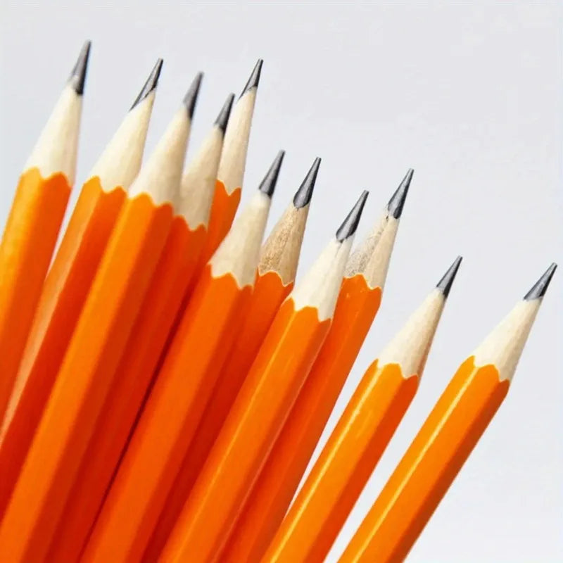 Crayons HB avec Gomme Intégrée – Écriture Fluide – Lot de 5 ou 10 – École & Bureau