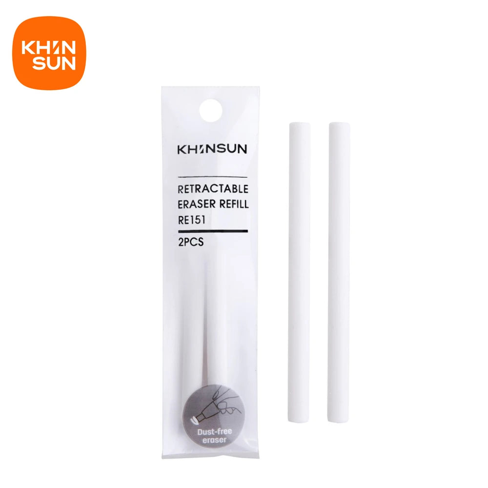 Gomme Rétractable Style Stylo – Effacement Précis, 4 Coloris + Recharge, École & Bureau