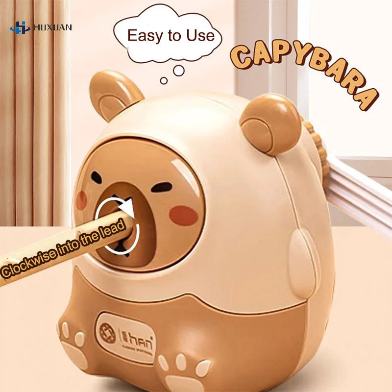 Taille-Crayon Capybara Kawaii – Papeterie Créative Style Coréen, 4 Modèles