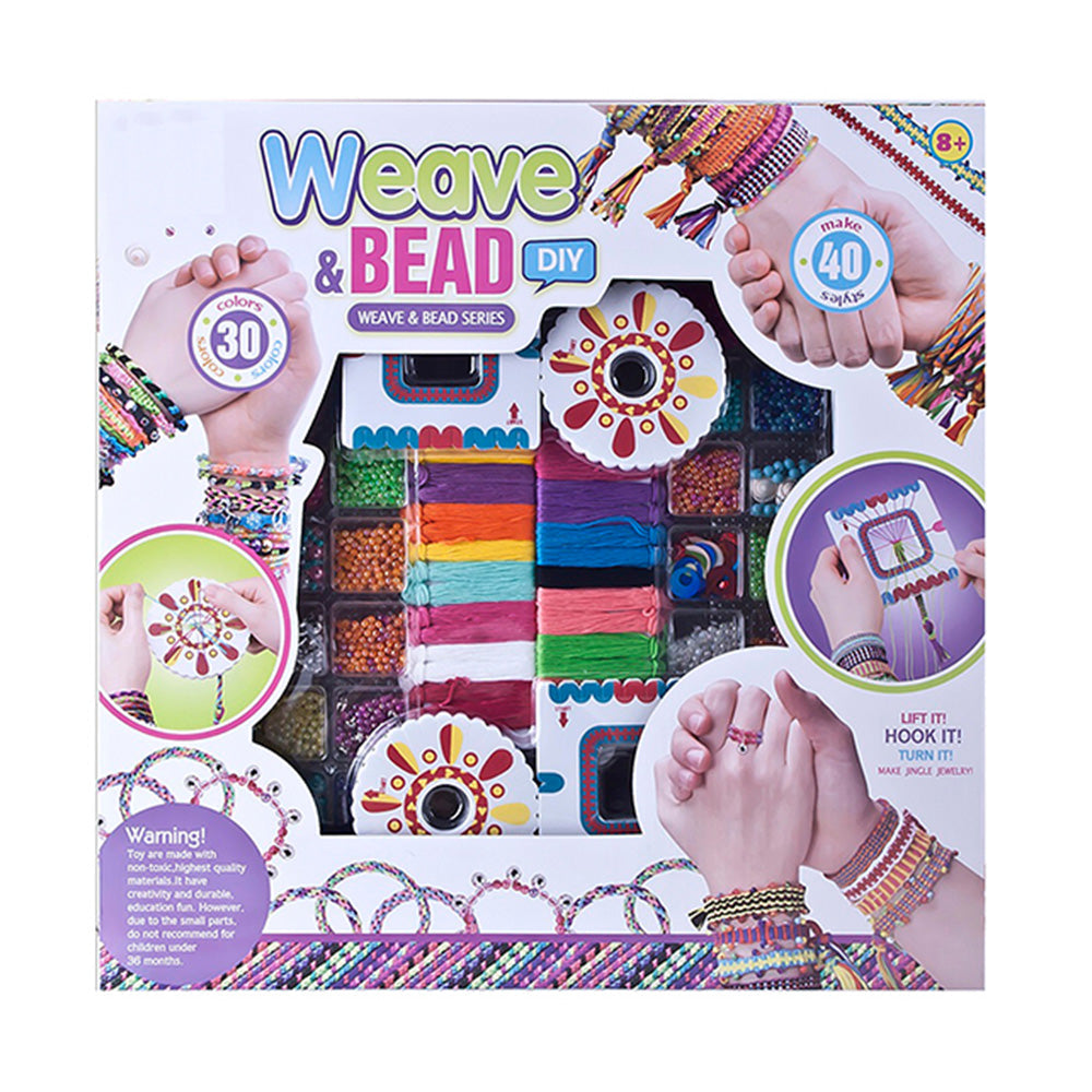 Kit Créatif Fabrication de Bracelets – Perles & Accessoires, Cadeau Fille Dès 6 Ans, Atelier Créatif