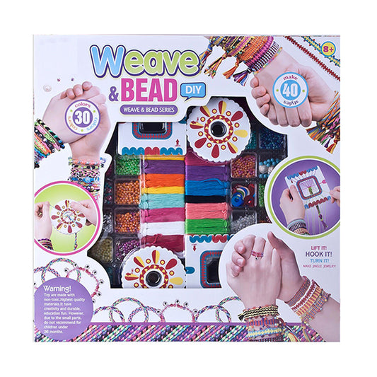 Kit Créatif Fabrication de Bracelets – Perles & Accessoires, Cadeau Fille Dès 6 Ans, Atelier Créatif