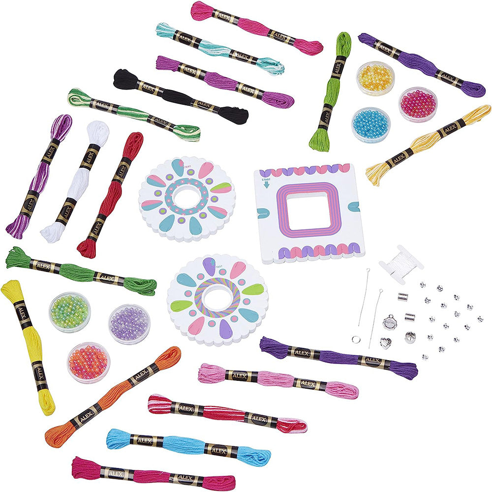 Kit Créatif Fabrication de Bracelets – Perles & Accessoires, Cadeau Fille Dès 6 Ans, Atelier Créatif
